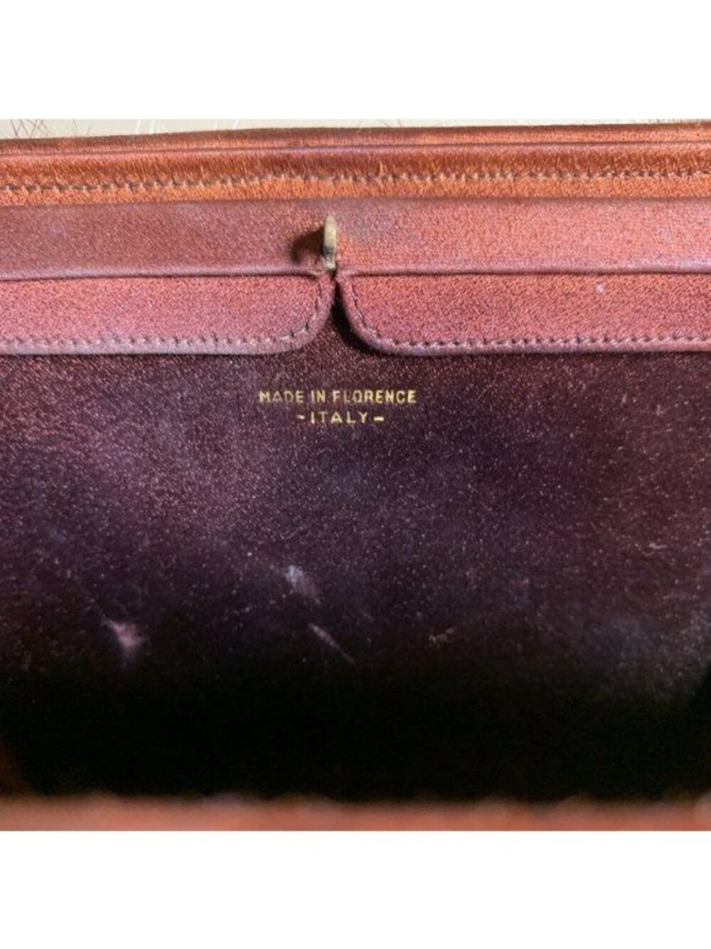 Vtg NETTIE ROSENSTEIN Mink Fur Silk Animal Print Handbag Purse 1950s - Picture 7 of 10